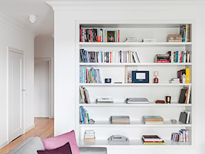 Apartament dla dwojga- realizacja - Mały biały salon, styl nowoczesny - zdjęcie od LAVA Projektowanie Wnętrz