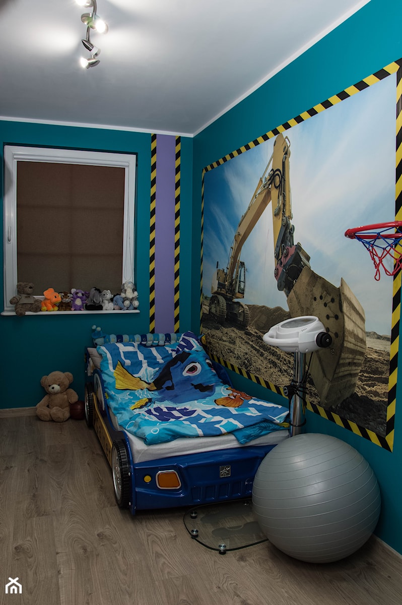 Mała zmiana po latach - metamorfoza 35m :) - Mały niebieski pokój dziecka dla dziecka dla chłopca dla dziewczynki - zdjęcie od Dominik Małgowski