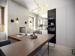 GABINET W DOMU PRYWATNYM - Biuro, styl minimalistyczny - zdjęcie od TG WNĘTRZA