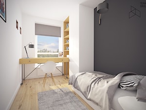 MIESZKANIE KLONOWA - Sypialnia, styl minimalistyczny - zdjęcie od TG WNĘTRZA
