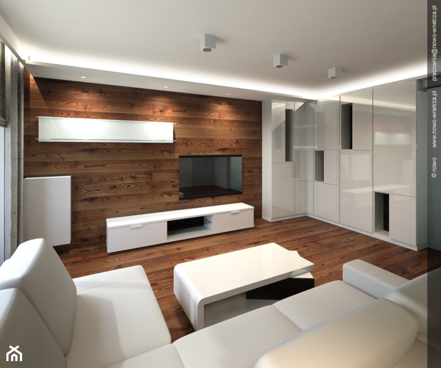 Mieszkanie w bieli - Salon, styl minimalistyczny - zdjęcie od NOWO. arch&des!gn