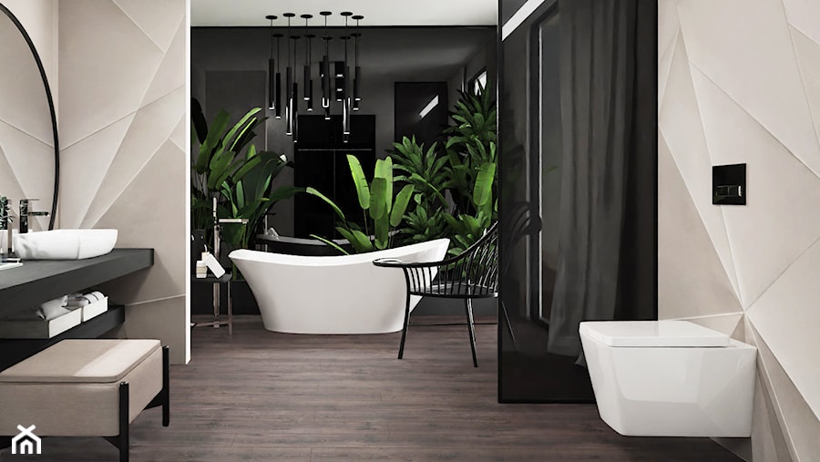 Harmony bathroom. Projekt łazienki - Łazienka, styl nowoczesny - zdjęcie od DABROVSKA Architektura Wnętrz