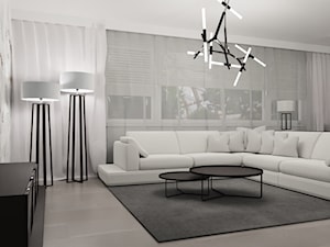 All in white. Projekt apartamentu w Bielawie. - zdjęcie od DABROVSKA Architektura Wnętrz