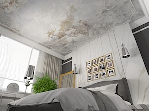 Średnia biała czarna sypialnia - zdjęcie od Mariusz Krzysztofik 2