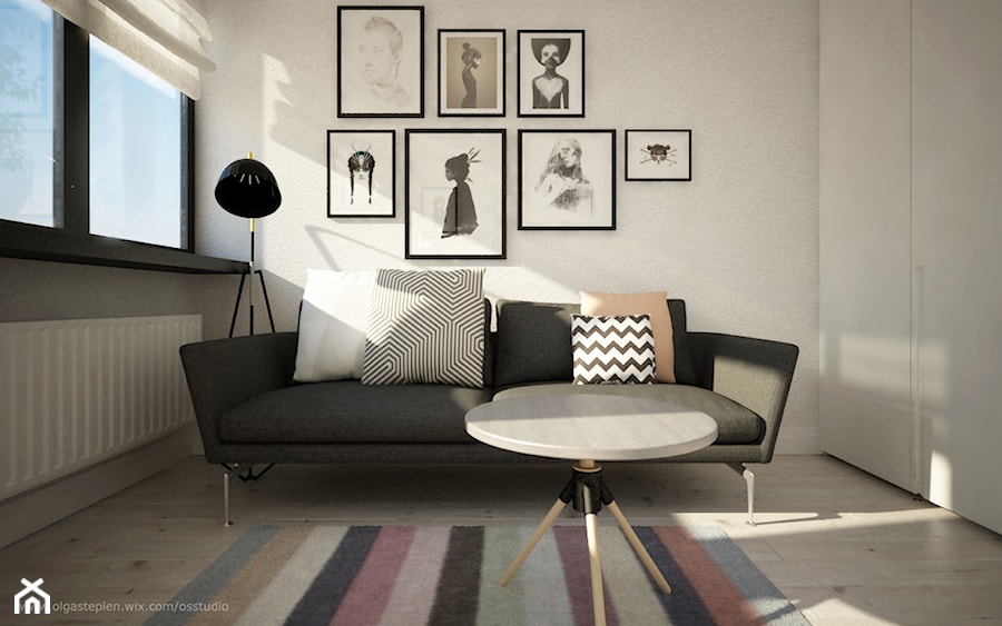 Mieszkanie w Kopenhadze - Salon, styl skandynawski - zdjęcie od OS STUDIO