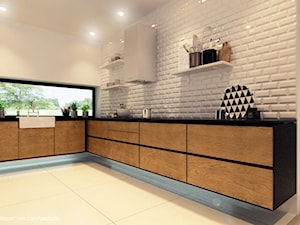 Salon z kuchnią - Kuchnia, styl vintage - zdjęcie od OS STUDIO