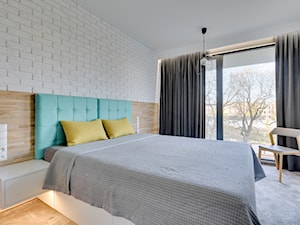 APARTAMENT I LOVE GDAŃSK - Średnia biała sypialnia, styl nowoczesny - zdjęcie od INSIDERS