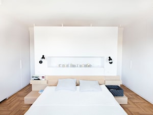 Mieszkanie w szeregowcu - Średnia biała sypialnia - zdjęcie od Mili Młodzi Ludzie