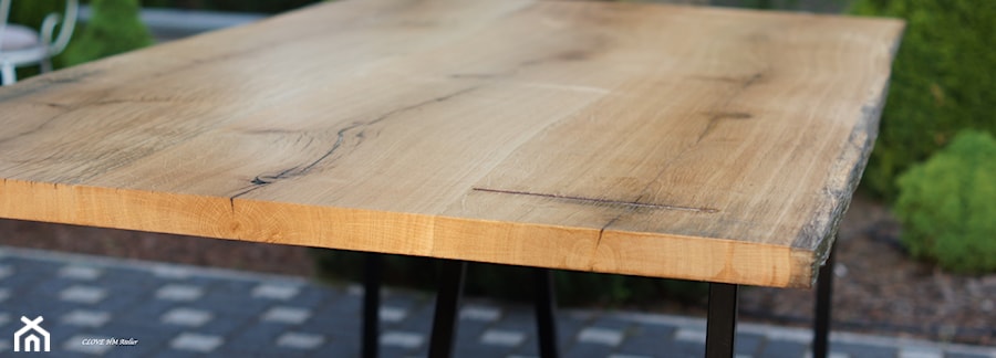 Stół dębowy z litego drewna - zdjęcie od CLOVE Stoły ze starego drewna