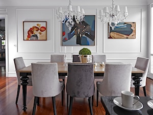 Apartapent Morskie Oko - Średnia szara jadalnia jako osobne pomieszczenie, styl nowoczesny - zdjęcie od BBHome Design
