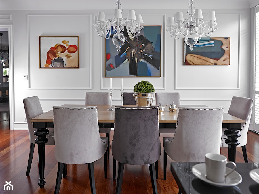 Apartapent Morskie Oko - Średnia szara jadalnia jako osobne pomieszczenie, styl nowoczesny - zdjęcie od BBHome Design
