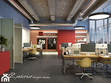Aranżacje wnętrz - Wnętrza publiczne: Design concept of the interior office for IT company - Wnętrza publiczne - tz_interior. Przeglądaj, dodawaj i zapisuj najlepsze zdjęcia, pomysły i inspiracje designerskie. W bazie mamy już prawie milion fotografii!