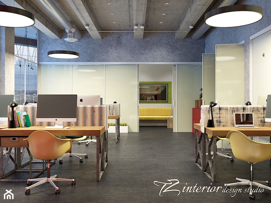 Design concept of the interior office for IT company - Wnętrza publiczne - zdjęcie od tz_interior