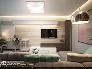Your home’s design is a creative expression of who you are. - Średni szary salon - zdjęcie od tz_interior