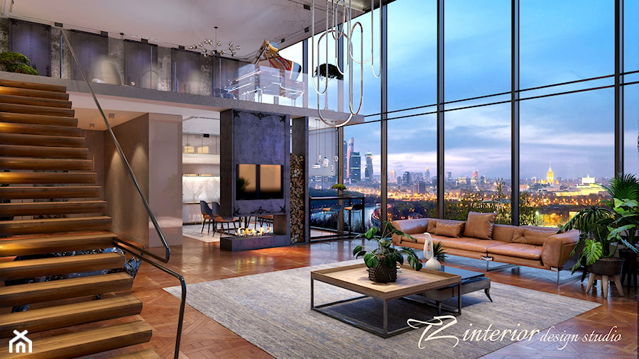 Beautiful loft designed by #TZ_interior - Salon - zdjęcie od tz_interior