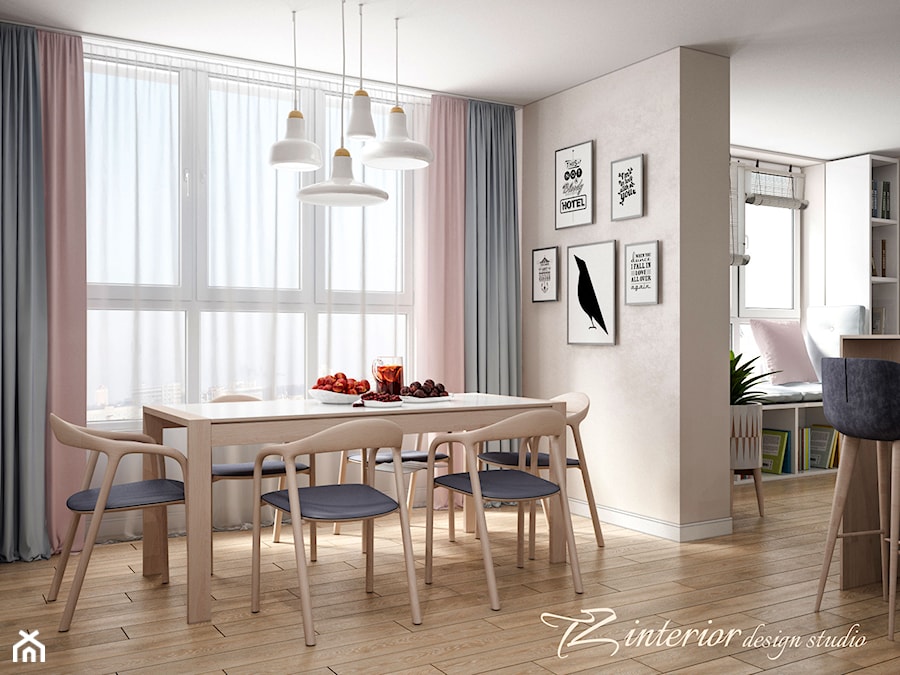 Scandinavian design is all about being calm, simple, pure and yet being fully fu - Jadalnia - zdjęcie od tz_interior