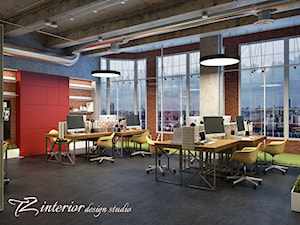 Design concept of the interior office for IT company - Wnętrza publiczne - zdjęcie od tz_interior