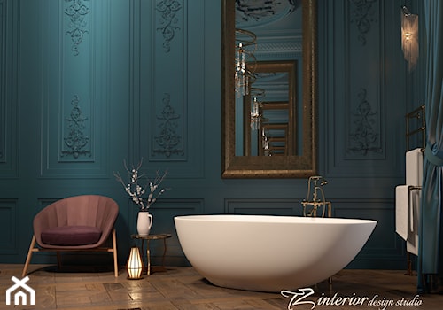 Beautiful bathroom designed by #TZ_interior - Średnia bez okna z lustrem łazienka - zdjęcie od tz_interior