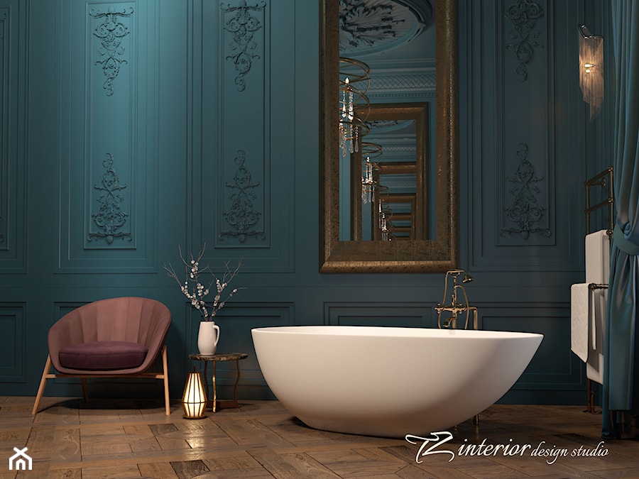 Beautiful bathroom designed by #TZ_interior - Średnia bez okna z lustrem łazienka - zdjęcie od tz_interior