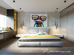 House Interior Design Ideas - Średnia szara sypialnia - zdjęcie od tz_interior
