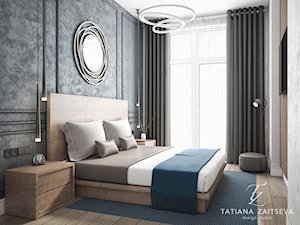 Start to a beautiful new home from #TZ_interior - Mała szara sypialnia - zdjęcie od tz_interior