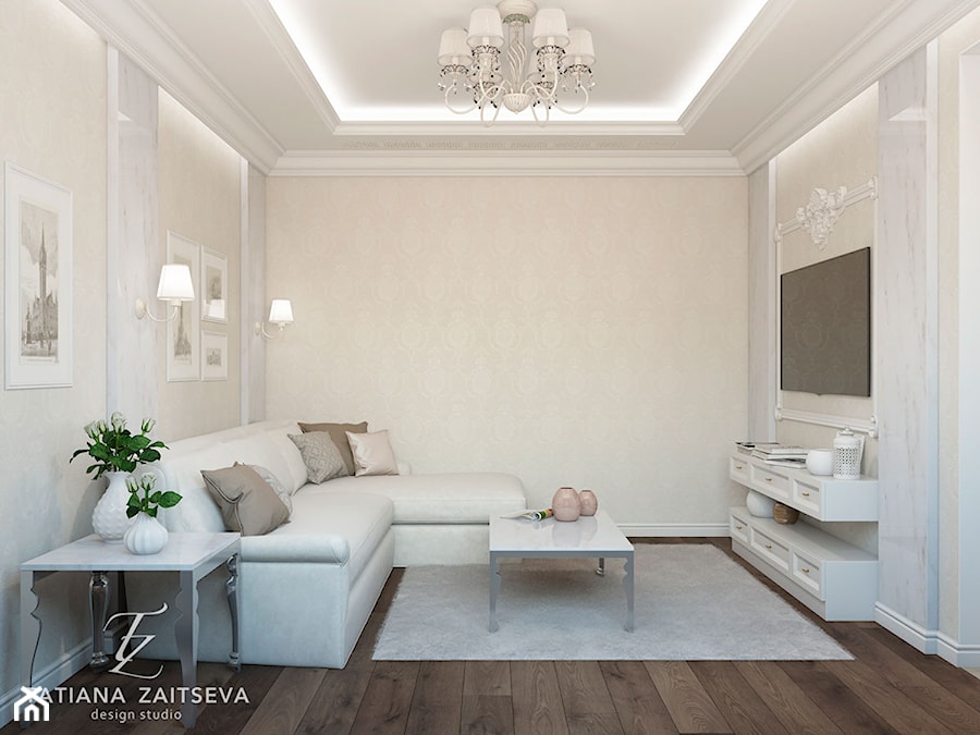 Let me know what do you think about it? - Mały szary salon - zdjęcie od tz_interior