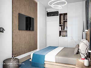 Start to a beautiful new home from #TZ_interior - Mała biała sypialnia - zdjęcie od tz_interior