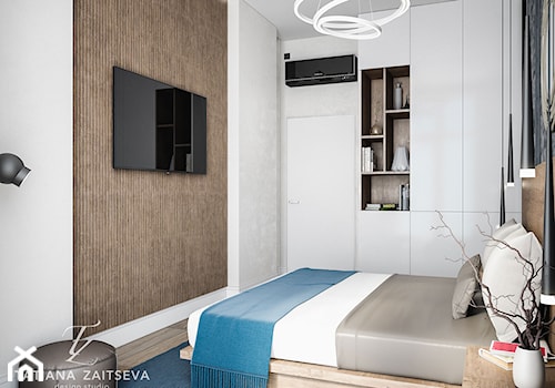 Start to a beautiful new home from #TZ_interior - Mała biała sypialnia - zdjęcie od tz_interior