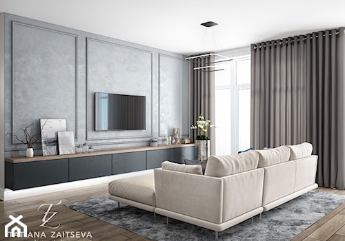 Start to a beautiful new home from #TZ_interior - Średni szary salon - zdjęcie od tz_interior