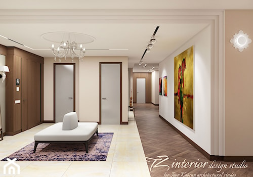 Take a look inside a gorgeous home for some serious design inspiration. - Duży biały hol / przedpokój - zdjęcie od tz_interior