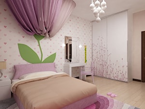 The trend of minimalist home design and decoration seems to never fade away. - Duża biała różowa sypialnia - zdjęcie od tz_interior