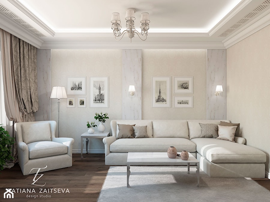 Let me know what do you think about it? - Mały szary salon - zdjęcie od tz_interior