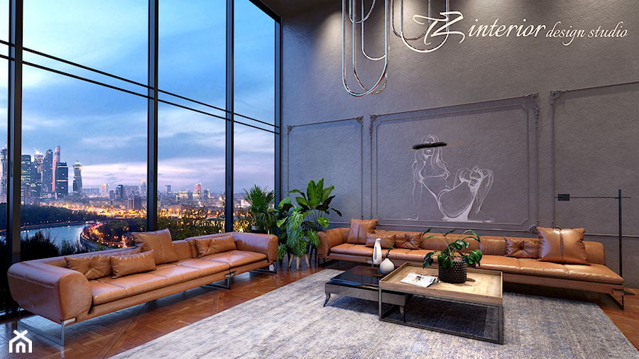 Beautiful loft designed by #TZ_interior - Salon - zdjęcie od tz_interior