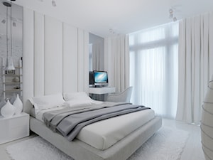 Surprising ways to update your home décor. - Średnia biała z biurkiem sypialnia - zdjęcie od tz_interior