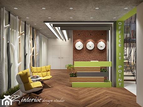 Aranżacje wnętrz - Wnętrza publiczne: Design concept of the interior office for IT company - Wnętrza publiczne - tz_interior. Przeglądaj, dodawaj i zapisuj najlepsze zdjęcia, pomysły i inspiracje designerskie. W bazie mamy już prawie milion fotografii!