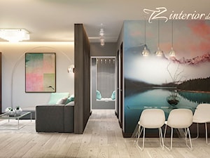 Your home’s design is a creative expression of who you are. - Średni szary salon z jadalnią - zdjęcie od tz_interior