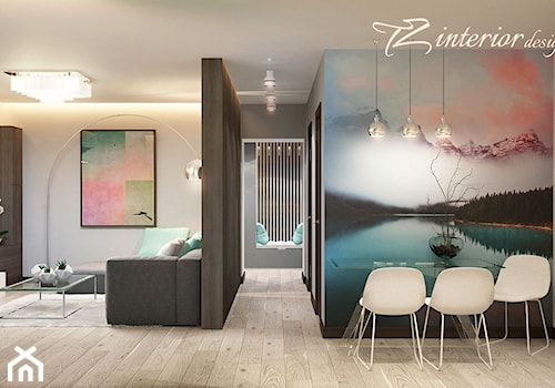 Your home’s design is a creative expression of who you are. - Średni szary salon z jadalnią - zdjęcie od tz_interior