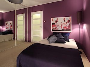 Fioletowa sypialnia - zdjęcie od nowarastudio