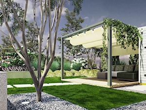 Ogród miejski przy szeregówce - Ogród, styl nowoczesny - zdjęcie od ogrody