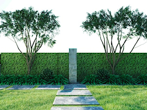 Ogród na dwóch poziomach - Ogród, styl minimalistyczny - zdjęcie od ogrody