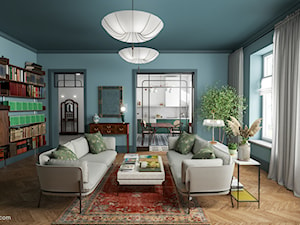 Błękitny salon - zdjęcie od Szawrot Design