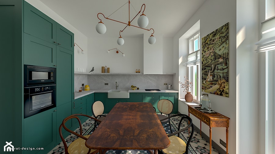 Apartament w kamienicy - Kuchnia, styl nowoczesny - zdjęcie od Szawrot Design