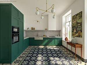 Apartament w kamienicy - Kuchnia, styl tradycyjny - zdjęcie od Szawrot Design