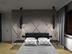 mieszkanie nowoczesne 70m2 - Sypialnia, styl glamour - zdjęcie od DR-STUDIO