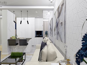 mieszkanie nowoczesne 70m2 - Salon, styl nowoczesny - zdjęcie od DR-STUDIO