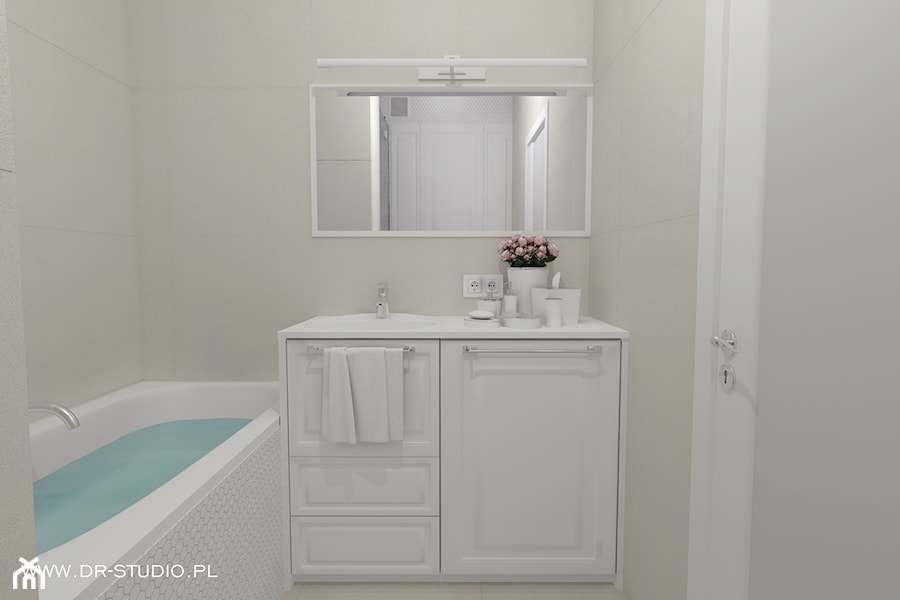 łazienka z wanną i prysznicem - zdjęcie od DR-STUDIO