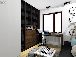 mieszkanie nowoczesne 70m2 - Biuro, styl nowoczesny - zdjęcie od DR-STUDIO