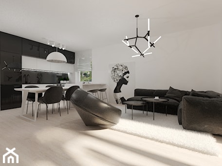 Aranżacje wnętrz - Salon: Apartament w dwóch kolorach - Salon, styl nowoczesny - Gama Design . Przeglądaj, dodawaj i zapisuj najlepsze zdjęcia, pomysły i inspiracje designerskie. W bazie mamy już prawie milion fotografii!