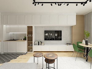 Apartament w stylu loftowym - Salon, styl skandynawski - zdjęcie od Gama Design