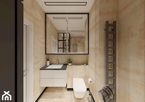 Stylizowane wnętrza - Średnia bez okna z punktowym oświetleniem łazienka, styl nowoczesny - zdjęcie od Gama Design
